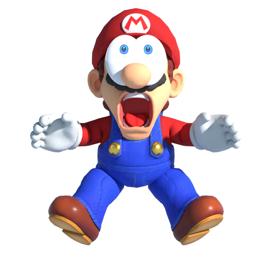 Mario shocked render by supermariomanuel dgtkos2 pre